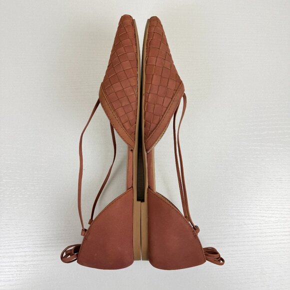 EUC Madewell Celina Woven Nubuck Lace Up Flats - Picture 8 of 10